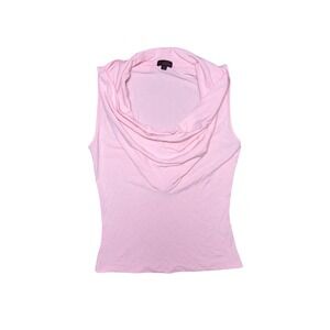 Shameless Pink Cowl Neck Sleeveless Top Tank